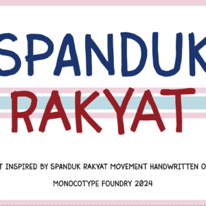 Spanduk Rakyat Mini Font