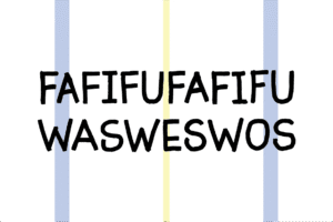 4 Spanduk Rakyat Mini Font